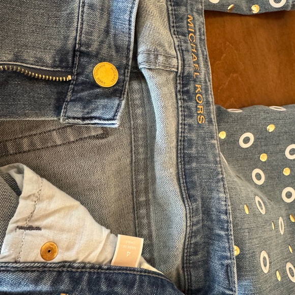 Michael Kors Jeans Embl Izzy Cropped Flare Slim Women's Size 4 - Picture 4 of 10